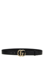 Gucci GG Milano Leather Belt Black