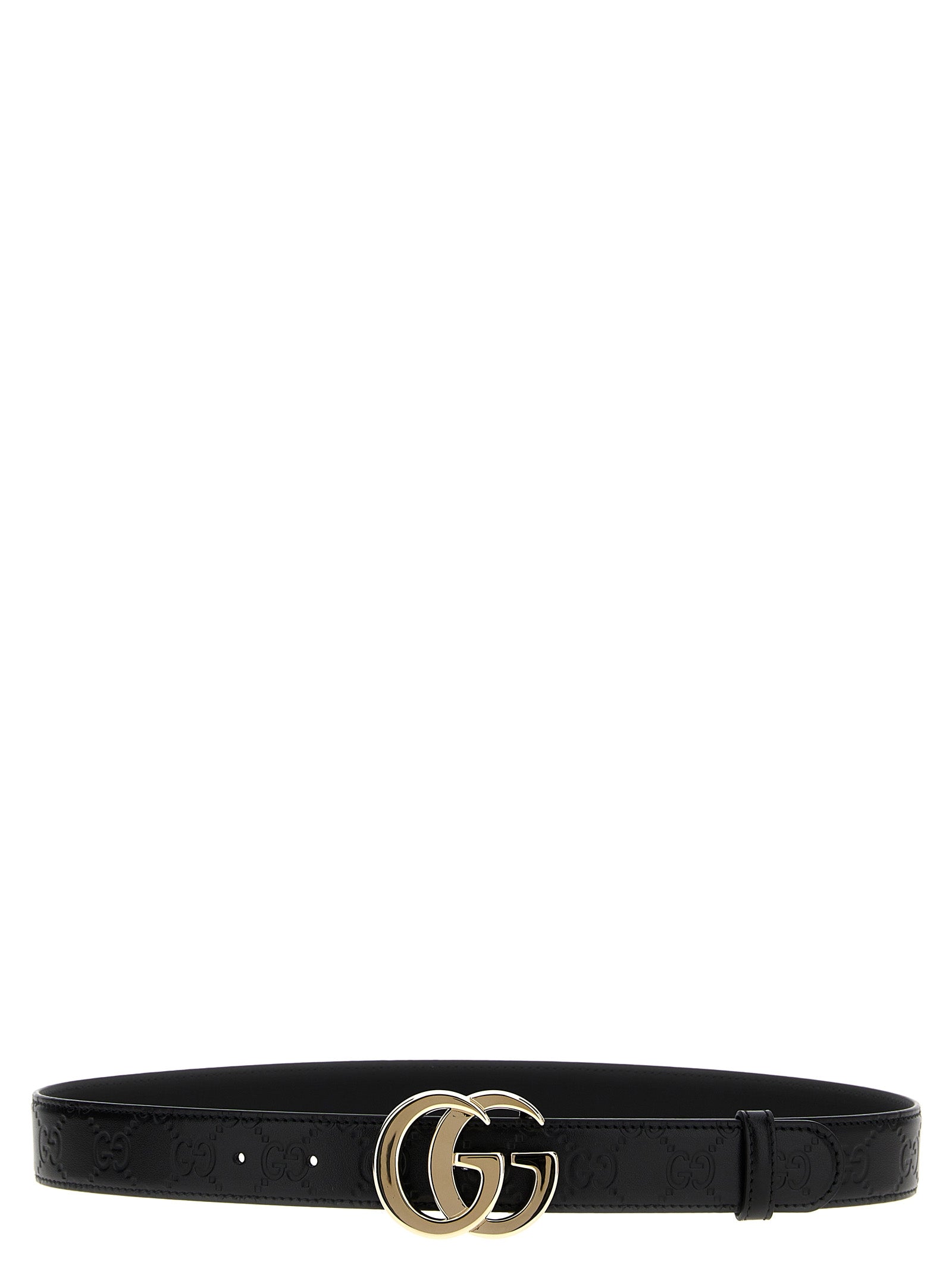Gucci GG Milano Leather Belt Black