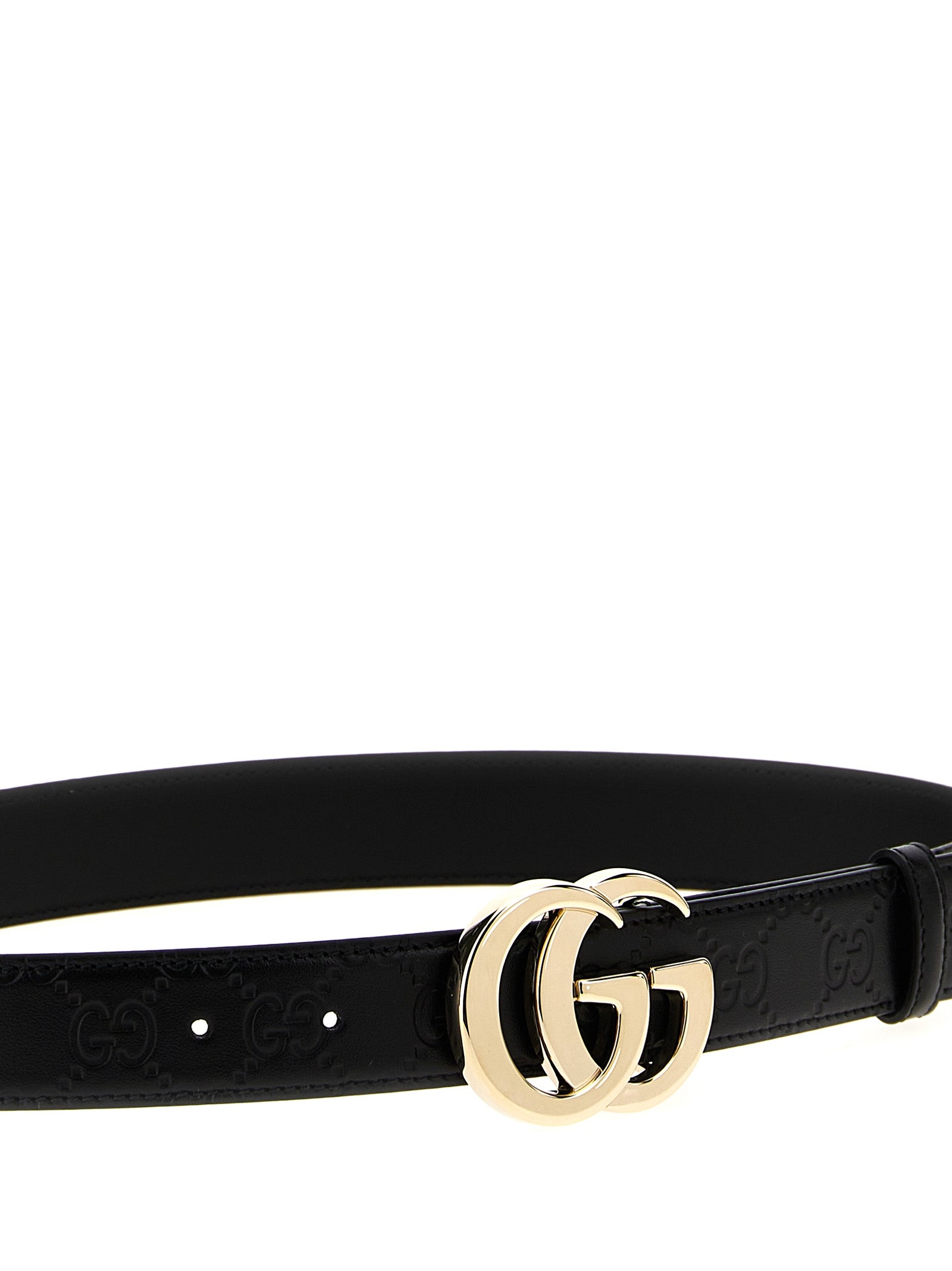 Gucci GG Milano Leather Belt Black