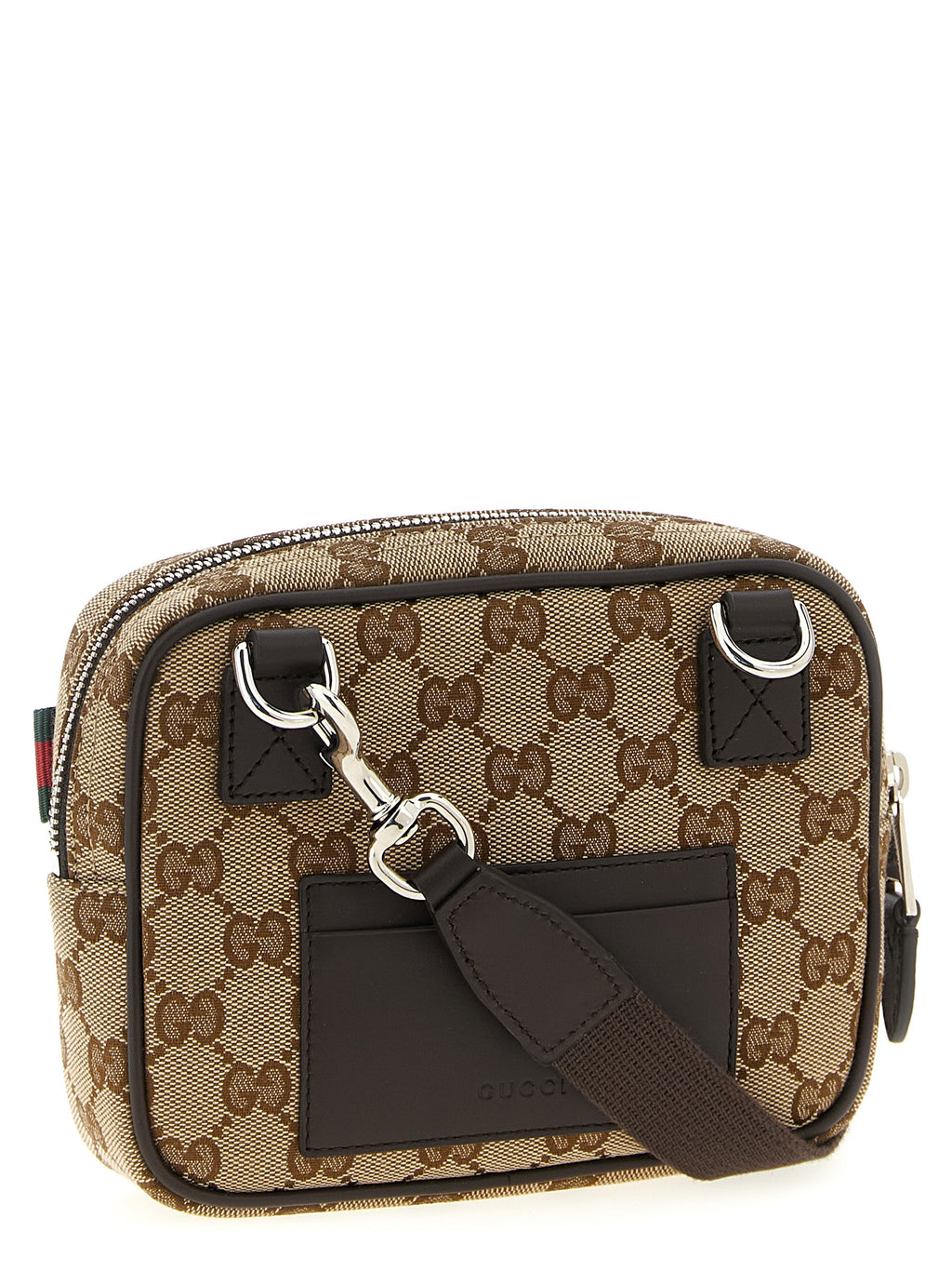 Gucci GG Supreme Crossbody Bag Beige Ebony