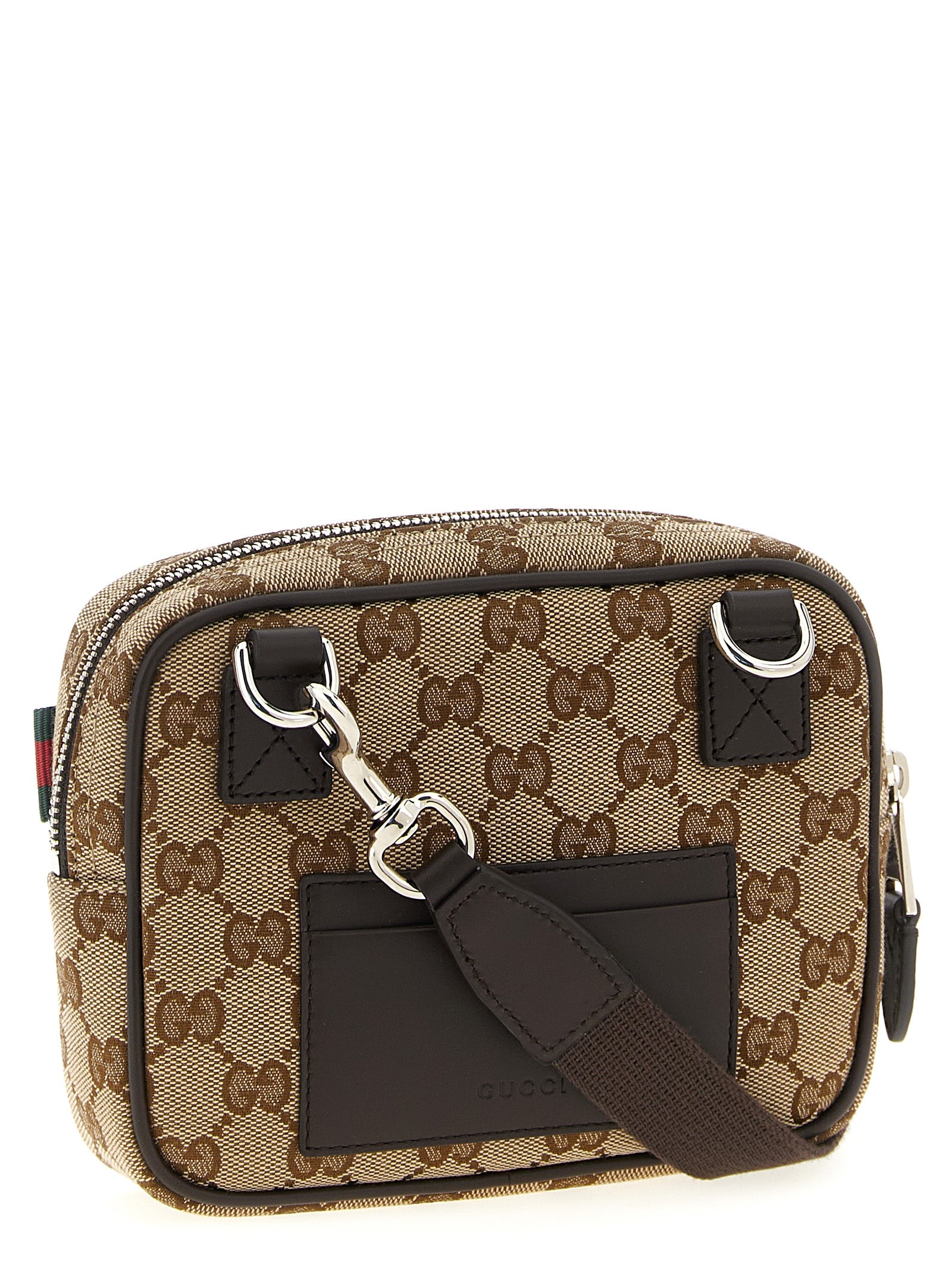 Gucci GG Supreme Crossbody Bag Beige Ebony