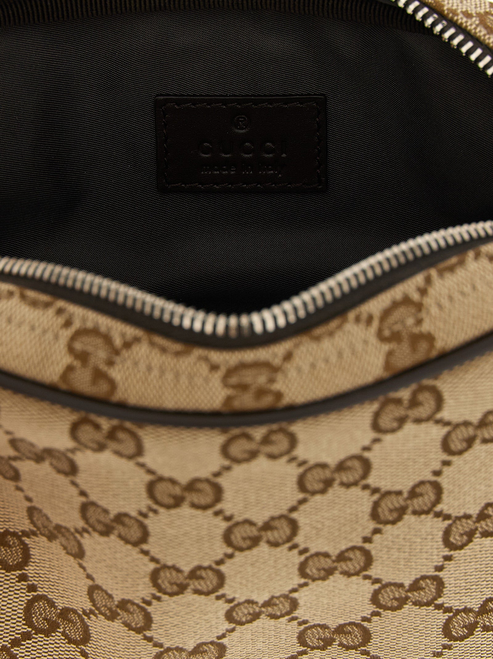 Gucci GG Supreme Crossbody Bag Beige Ebony