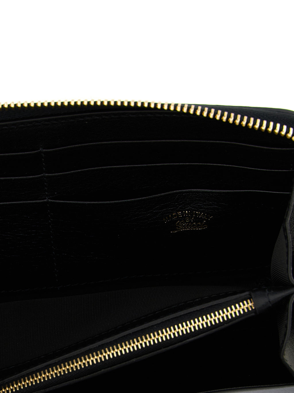 Gucci Horsebit Web Zip Around Wallet Black