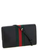 Gucci Horsebit Web Wallet On Chain Black