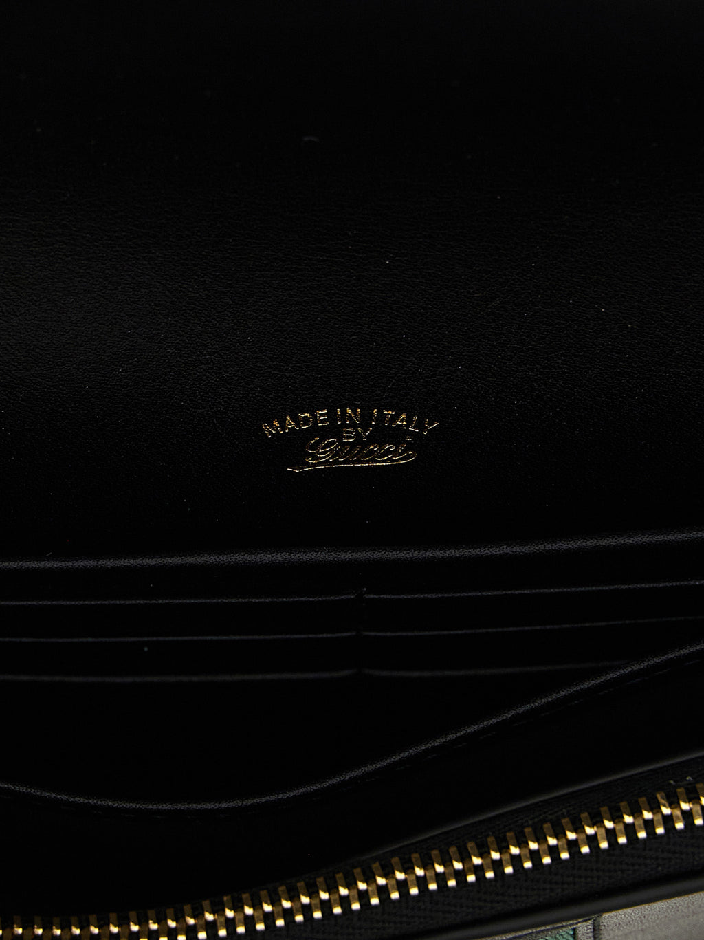 Gucci Horsebit Web Wallet On Chain Black