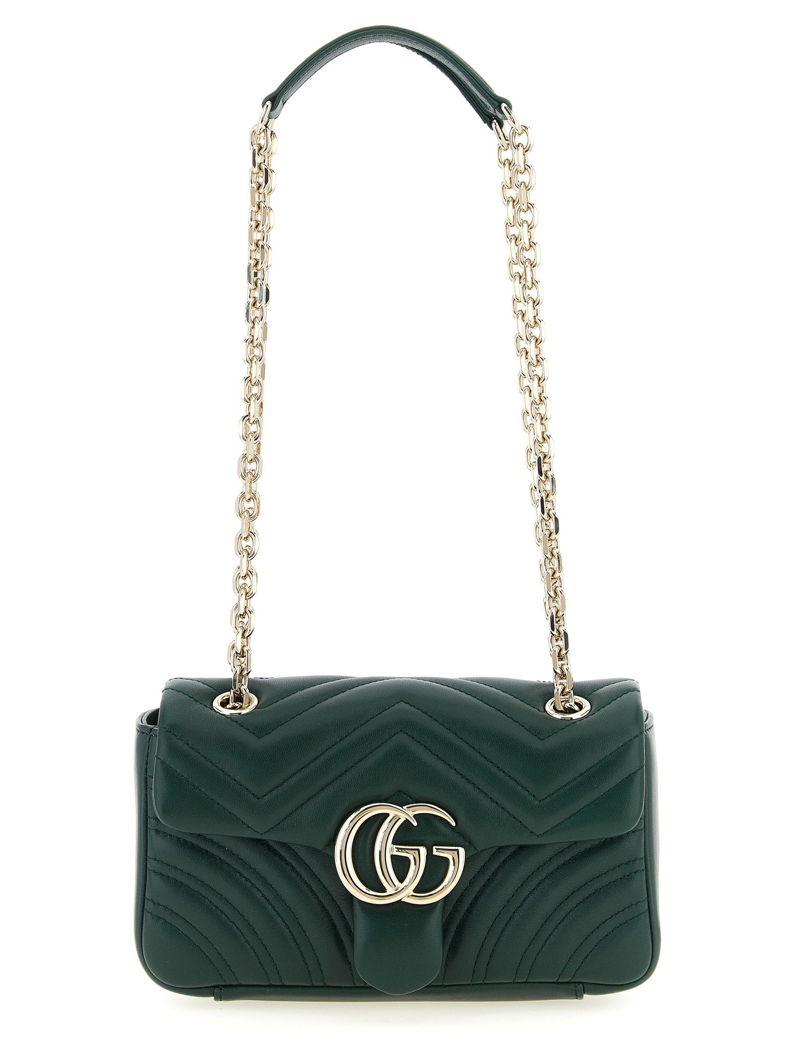 Gucci GG Marmont Small Shoulder Bag Green