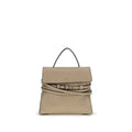 Moschino Tie Me Small Top Handle Bag Taupe