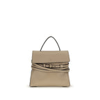 Moschino Tie Me Small Top Handle Bag Taupe