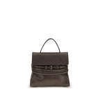 Moschino Tie Me Small Top Handle Bag brown