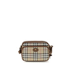 Burberry Check Canvas Crossbody Bag Archive Beige