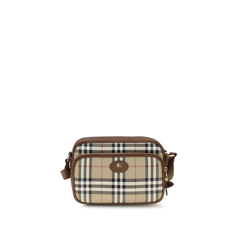 Burberry Check Canvas Crossbody Bag Archive Beige
