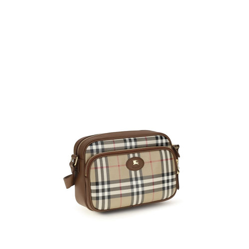 Burberry Check Canvas Crossbody Bag Archive Beige