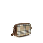 Burberry Check Canvas Crossbody Bag Archive Beige