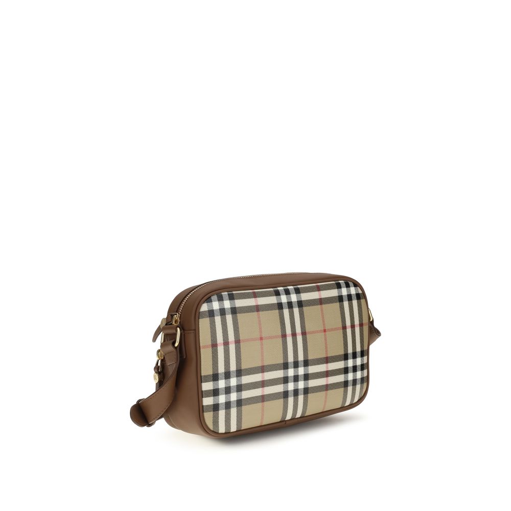 Burberry Check Canvas Crossbody Bag Archive Beige