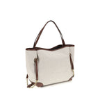 Chloé Clover Large Canvas Tote Bag Beige