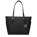 Michael Kors Jet Set Large Black Leather Tote Bag