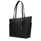 Michael Kors Jet Set Large Black Leather Tote Bag