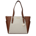 Michael Kors Sheila Large Signature Logo Tote Bag Vanilla
