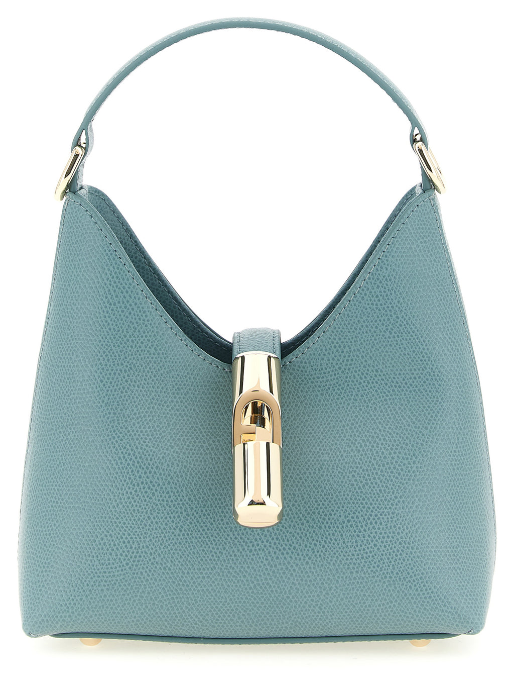 Furla Iride Mini Powder Blue Leather Shoulder Bag