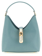 Furla Iride Mini Powder Blue Leather Shoulder Bag