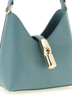 Furla Iride Mini Powder Blue Leather Shoulder Bag