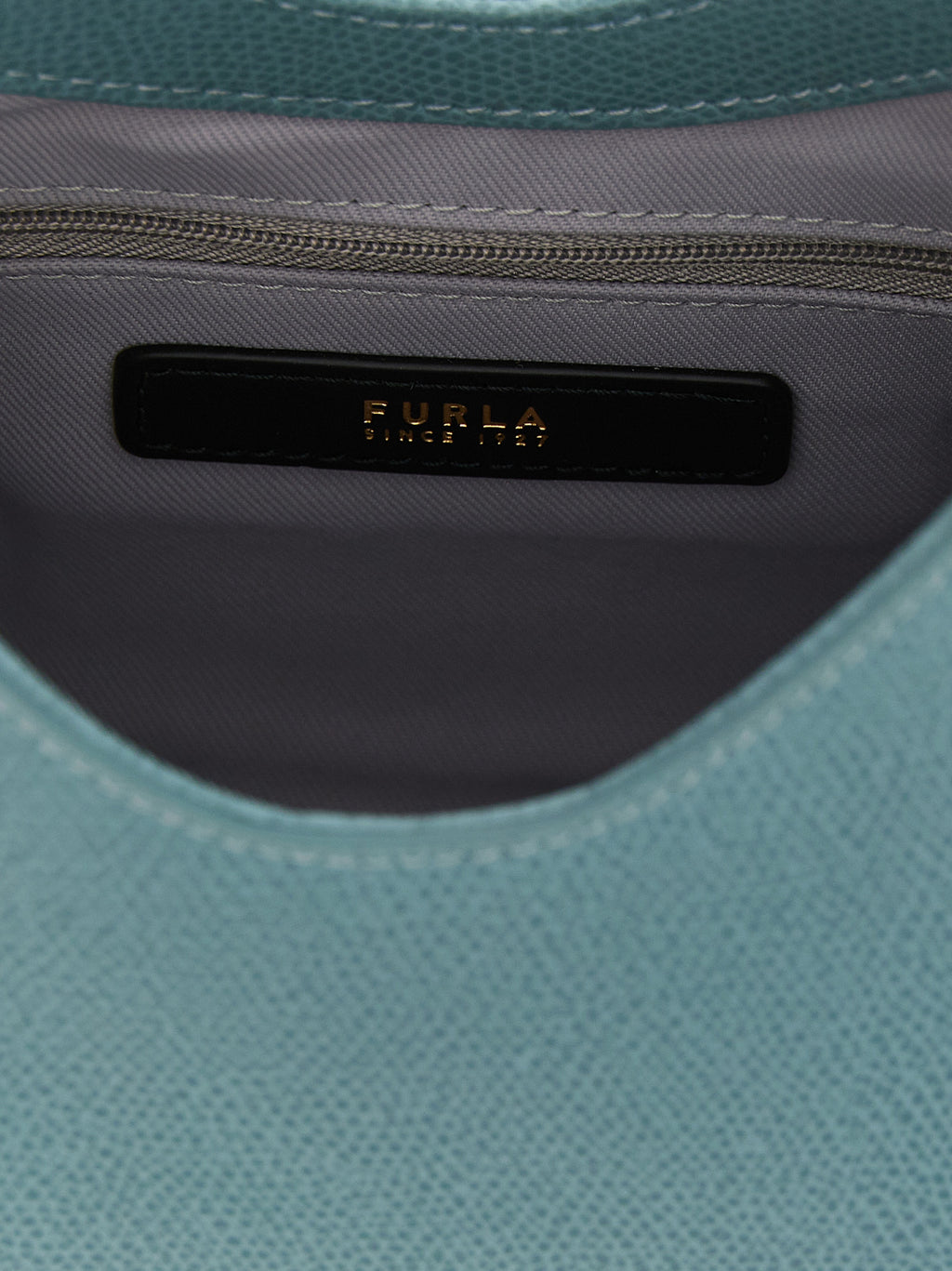 Furla Iride Mini Powder Blue Leather Shoulder Bag
