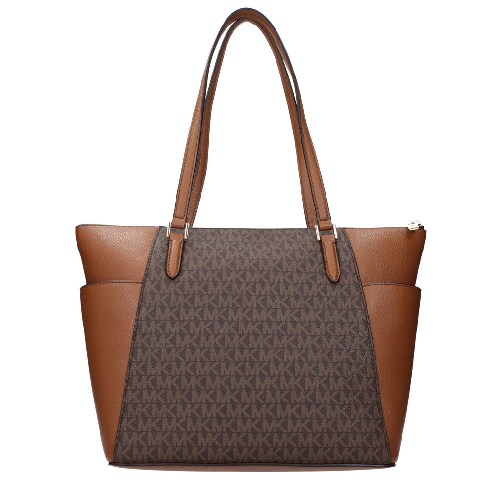 Michael Kors Charlotte Large Signature Tote Bag Brown
