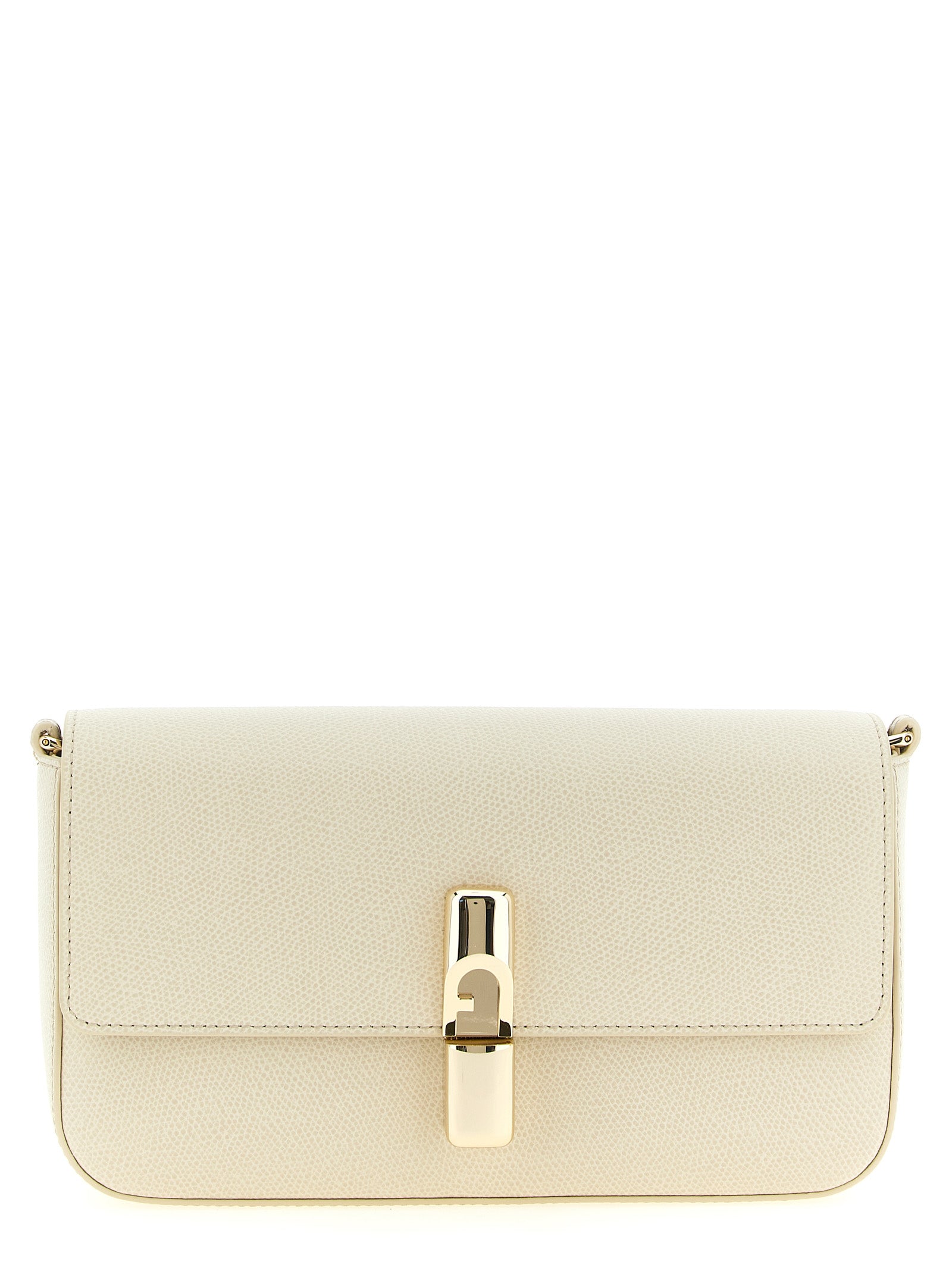 Furla Iride S Ivory Leather Crossbody Bag