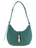 Furla Goccia S Teal Leather Shoulder Bag