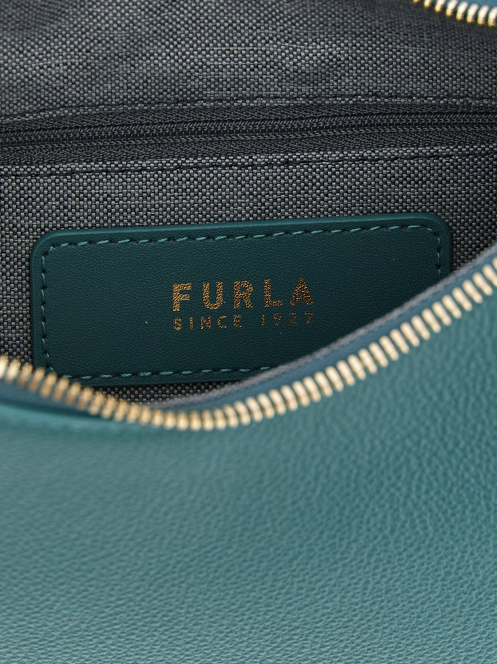 Furla Goccia S Teal Leather Shoulder Bag