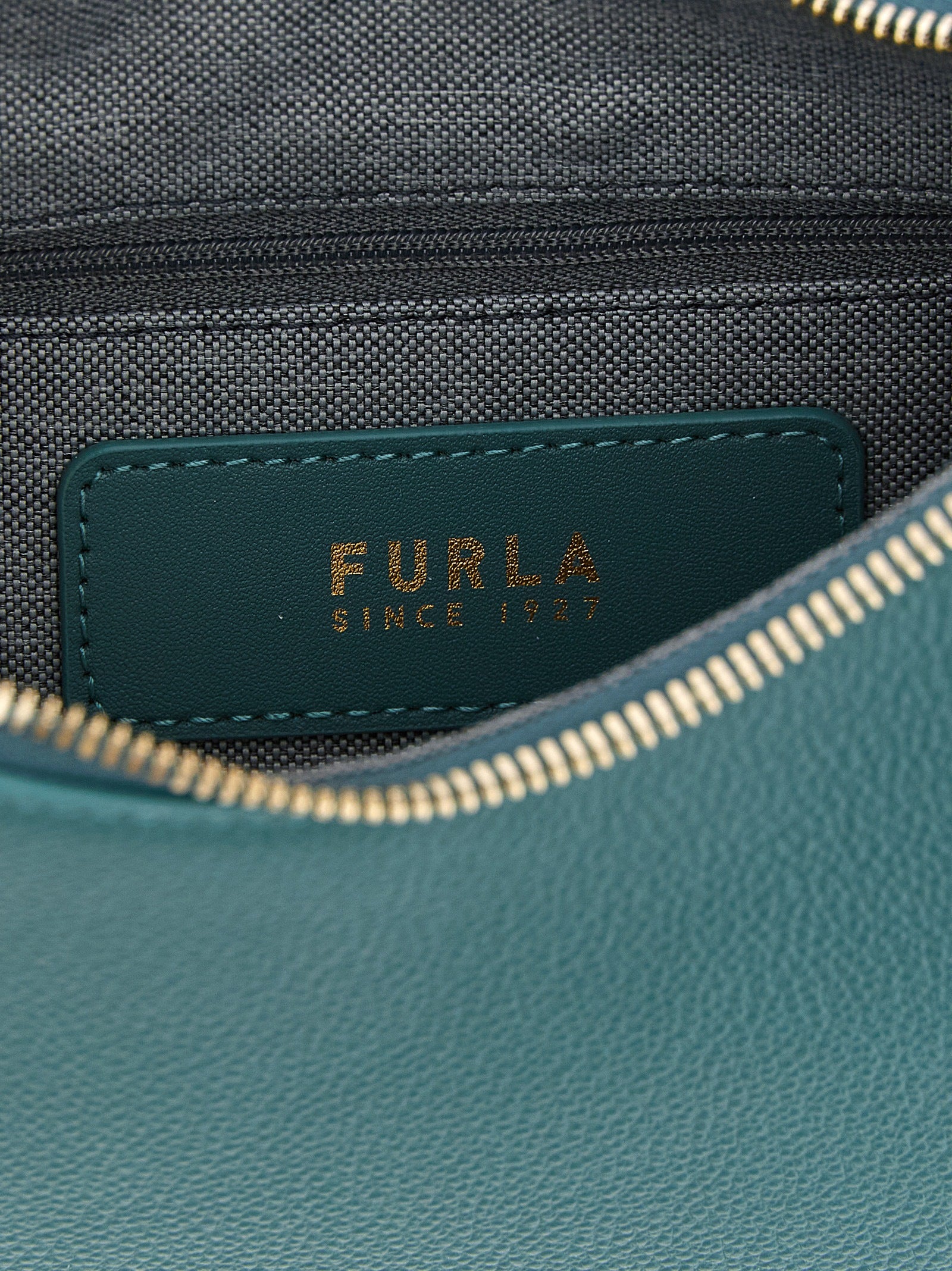 Furla Goccia S Teal Leather Shoulder Bag