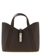 Furla Goccia S Brown Leather Tote Bag