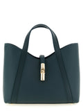 Furla Goccia S Teal Leather Tote Bag