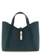 Furla Goccia S Teal Leather Tote Bag