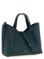 Furla Goccia S Teal Leather Tote Bag