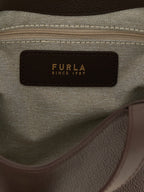Furla Goccia S Brown Leather Tote Bag