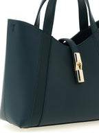 Furla Goccia S Teal Leather Tote Bag