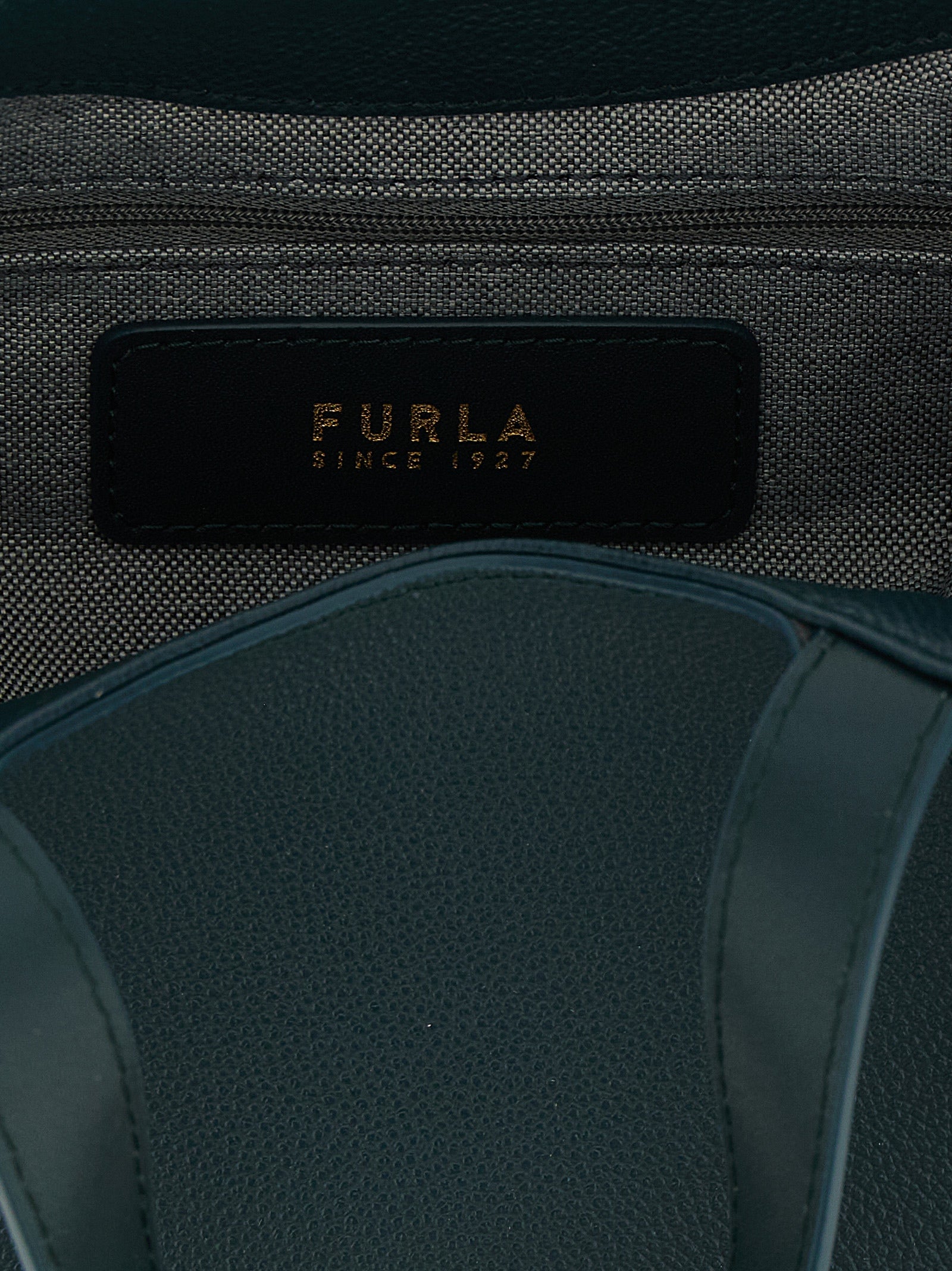 Furla Goccia S Teal Leather Tote Bag