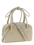 Furla Poppy Mini Urban Gray Leather Top Handle Bag