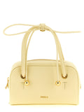 Furla Poppy Mini Yellow Leather Top Handle Bag