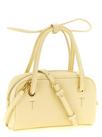 Furla Poppy Mini Yellow Leather Top Handle Bag