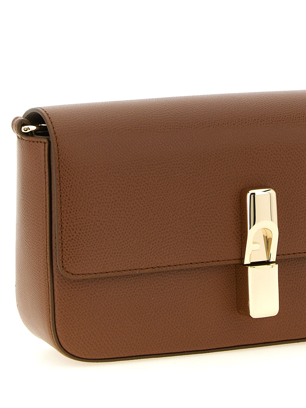 Furla Iride S Cognac Leather Crossbody Bag