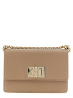 Furla 1927 Mini Beige Leather Shoulder Bag