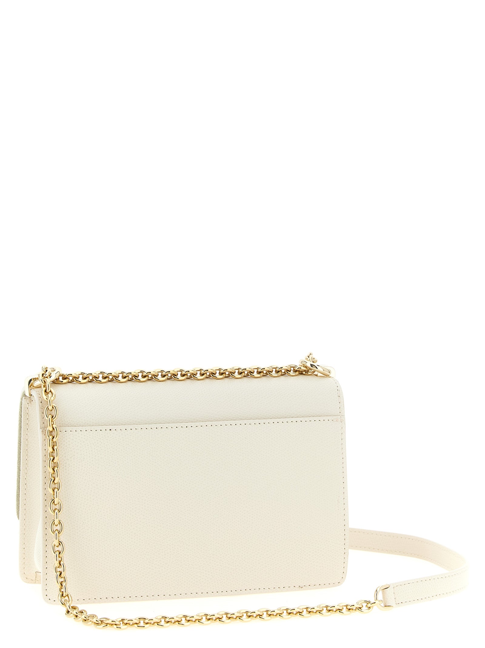 Furla 1927 Mini White Leather Shoulder Bag