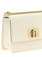 Furla 1927 Mini White Leather Shoulder Bag