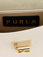 Furla 1927 Mini White Leather Shoulder Bag