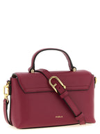 Furla Moonlight Mini Bordeaux Leather Top Handle Bag