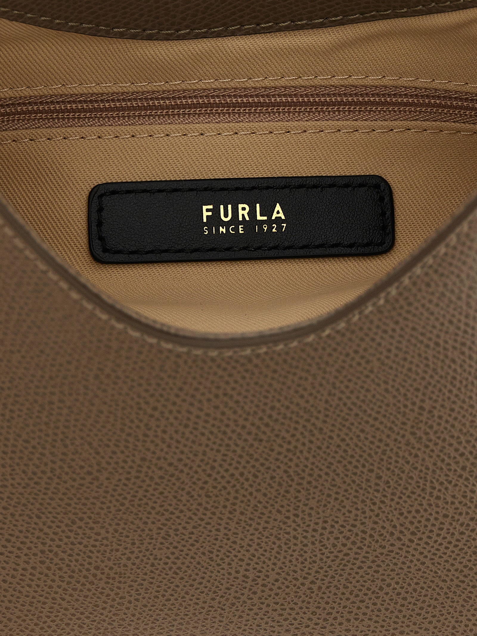 Furla Iride Mini Olive Leather Shoulder Bag