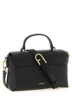 Furla Moonlight Mini Black Leather Top Handle Bag