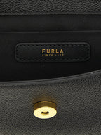 Furla Moonlight Mini Black Leather Top Handle Bag